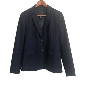 J. Crew | Navy Blue Button Front Blazer Jacket | 4